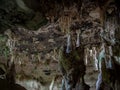 Landscape inside ancient cave