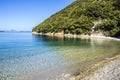 Calm and clear waters on the beach of Krovoulia Ithaka Royalty Free Stock Photo