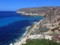 Landscape of the island of Lampedusa in Italy Royalty Free Stock Photo