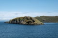 The landscape with an island near Duntulm Castle, Isle of Skye, Scotland