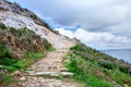 Landscape on Island of the Sun (Isla Del Sol) on Titicaca lake. Royalty Free Stock Photo