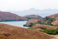 Landscape of Islands in Ocean in Komodo Royalty Free Stock Photo