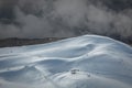 Hermon Mountain. Snow slope. Israel Royalty Free Stock Photo