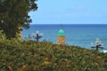 Landscape Jaffa minaret sea horizon