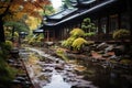 Landscape with Japanese garden