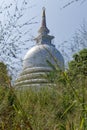 Landscape of Japanese Peace Pagoda in Rumassala, Unawatuna Sri Lanka Royalty Free Stock Photo