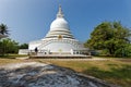 Landscape of Japanese Peace Pagoda in Rumassala, Unawatuna Sri Lanka Royalty Free Stock Photo