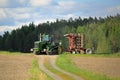 Landscape with John Deere 9520T Crawler Tractor