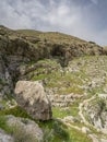 A Landscape of the Judea Desert, Israel, at Spring Time Royalty Free Stock Photo