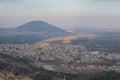 Landscape from the Jumping Mountain in Nazareth. Panoramic view