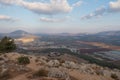 Landscape from the Jumping Mountain in Nazareth. Panoramic view