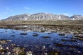 Landscape at Kapp Linne, Isfjord Radio, Spitsbergen, Svalbard Royalty Free Stock Photo