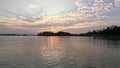 Landscape of Kaptai lake tropical remote island Rangamati