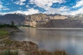 Landscape of Karakoram mountains range in Skardu village in summer season, Gilgit Baltistan, Pakistan