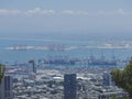 Landscape from Karmel mountains on the Mediterranean sea. Royalty Free Stock Photo