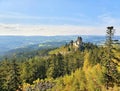 Landscape with Kasperk castle Royalty Free Stock Photo