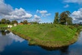 Landscape of Kastellet moat and bridge, Copenhagen, Denmark