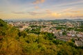 Khao Rang Viewpoint of Phuket city in sunset, Phuket province, Thailand Royalty Free Stock Photo