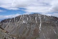 Landscape at the Khardungla pass between Leh and Diskit in Ladakh, India Royalty Free Stock Photo