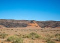 Landscape in the Khomas highlands in Namibia Royalty Free Stock Photo