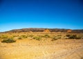 Landscape in the Khomas highlands in Namibia Royalty Free Stock Photo