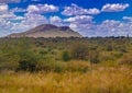 Landscape in the Khomas highlands in Namibia Royalty Free Stock Photo