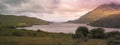 Landscape of Killary Harbour, fjord in Connemara, located in the west coast of Ireland Royalty Free Stock Photo