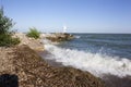 Kingsville Cedar Beach Crashing Waves Lake Erie North Shore