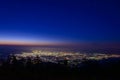 Landscape of Kofu and Mt.Fuji Royalty Free Stock Photo