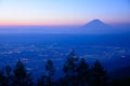 Landscape of Kofu and Mt.Fuji Royalty Free Stock Photo