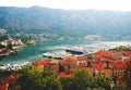 Landscape of the Kotor bay and red roofs