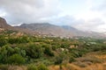 Landscape of the Kourtaliotiko Gorge on the Ctete in Greece.