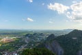 Landscape of Krabi from mountain view of Tiger cave temple