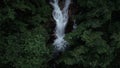 landscape krating waterfall in the rainy season and refreshing greenery forest in the national park of khoa khitchakut chanthaburi Royalty Free Stock Photo