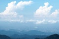 Landscape of the Kuala Lumpur under huge stratocumulus clouds view from Genting highlands