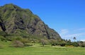 Cliffs of Kualoa Ranch Royalty Free Stock Photo