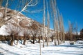 A landscape of Ladakh in winter. Leh-Ladakh, Jammu and Kahsmir,