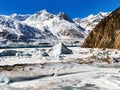 Glacier scenery of laigu,Pyramid iceberg