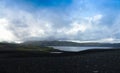 Landscape of Lakagigar valley and Langisjor lake central Iceland