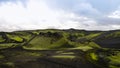 Landscape of Lakagigar volcanic valley,central Iceland