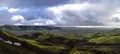 Landscape of Lakagigar volcanic valley, central Iceland