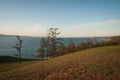 Landscape with lake Baikal, Russia Royalty Free Stock Photo