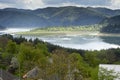Landscape of lake Bicaz Romania Royalty Free Stock Photo