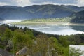 Landscape of lake Bicaz Romania