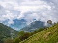 Landscape of Lake Como from the mountains of Valassina Royalty Free Stock Photo
