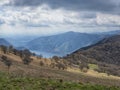 Landscape of Lake Como from Palanzone mountain