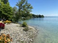 Landscape of the Lake Constance by the Mainau Island - Flower Island Mainau on the Lake Constance or Die Blumeninsel im Bodensee