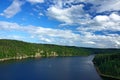 Landscape with lake and forest