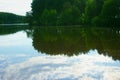 Landscape Lake, forest, sky Royalty Free Stock Photo