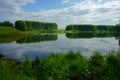 Landscape Lake, forest, sky Royalty Free Stock Photo